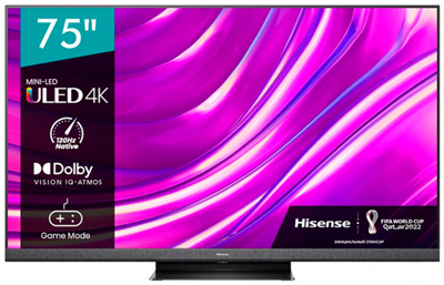 Телевизор Hisense 75U8HQ 8 черный 75u8hq - фото 104266