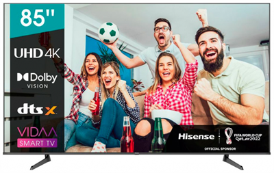 Телевизор LED Hisense 85" 85A6BG 6 черный 4K Ultra HD 60Hz DVB-T DVB-T2 DVB-C DVB-S DVB-S2 WiFi Smart TV 85a6bg - фото 105548