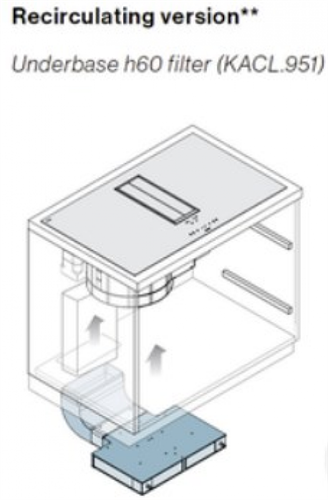 Корпус + фильтр уголь-цеолитовый для режима рециркуляции Falmec KACL.951 kacl.951 - фото 108698