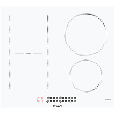 Встраиваемая индукционная варочная панель Brandt BPI164DUW мс-00012014 - фото 119425