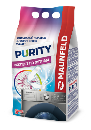 Стиральный порошок Maunfeld Purity Эксперт по пятнам Automat 9кг (MWP9000BM) ка-00022310 - фото 169704