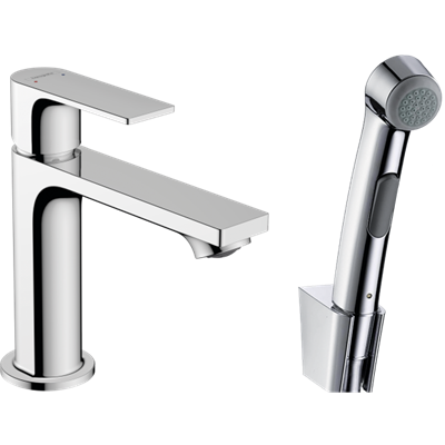 Смеситель Hansgrohe Rebris 72216000 E для раковины с гигиеническим душем, хром глянцевый 72216000 - фото 173602