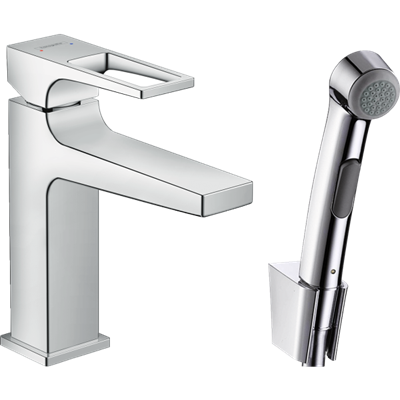 Смеситель для биде Hansgrohe Metropol 74522000 c гигиеническим душем 74522000 - фото 173852