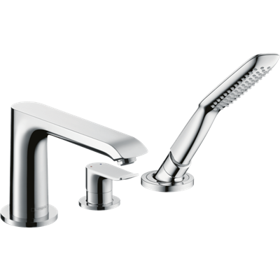 Смеситель Hansgrohe Metris 31190000 на борт ванны, внешняя часть 31190000 - фото 173881