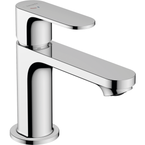 Смеситель для раковины hansgrohe Rebris S 80 CoolStart, со сливным гарнитуром 72513670, матовый черный 72513000_cfg - фото 173909