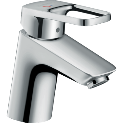 Смеситель для раковины hansgrohe Logis Loop 70 CoolStart, со сливным гарнитуром 71153000, хром 71153000 - фото 174177