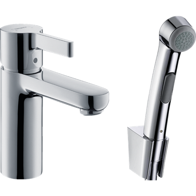 Смеситель Hansgrohe Metris S 31160 для раковины с гигиеническим душем 31160000 - фото 174248