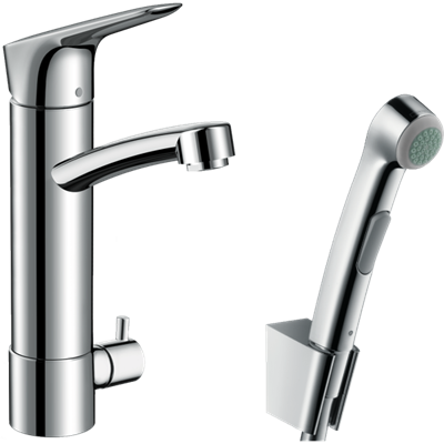 Смеситель Hansgrohe Logis 31515000 для раковины с гигиеническим душем 31515000 - фото 174252