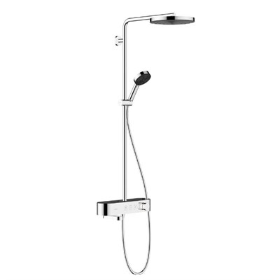 Душевая система Hansgrohe Pulsify 24230000 S, Showerpipe 260 1jet термостатическая ShowerTablet 400, с изливом, хром 24230000 - фото 186849