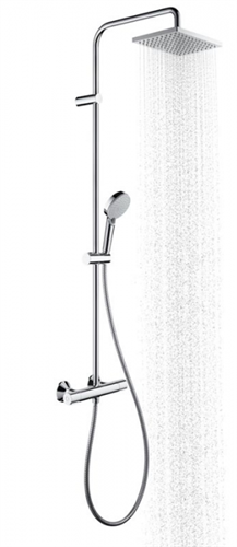 Душевая система Hansgrohe Vernis Shape 26286000 Showerpipe 230 1jet с термостатом, хром 26286000 - фото 187564