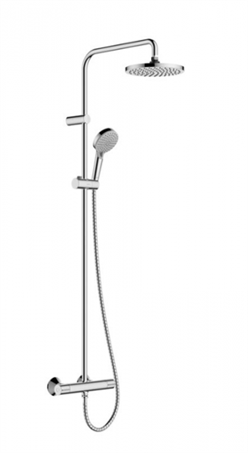 Душевая система Hansgrohe Vernis Shape 26318000 Showerpipe 230 1jet с термостатом, хром 26318000 - фото 187572