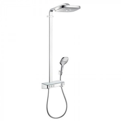 Душевая система Hansgrohe Raindance Select E 27127000 Showerpipe 300 3 jet термостатическая, хром 27127000 - фото 188422