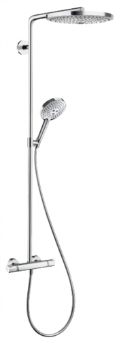 Душевая система Hansgrohe Raindance Select S 27133000 Showerpipe 300 2Jet термостатическая, хром 27133000 - фото 188427