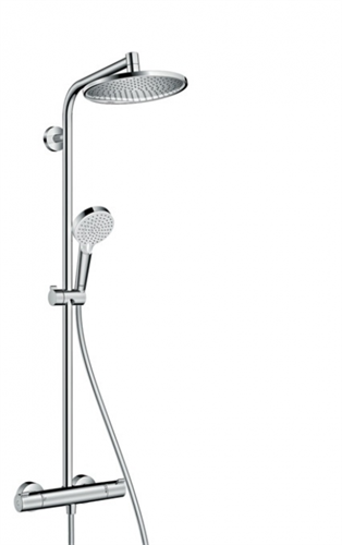 Душевая система Hansgrohe Crometta S 240 1jet Showerpipe 27267000 с термостатом, хром 27267000 - фото 188464