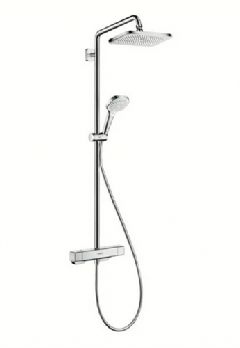 Душевая система Hansgrohe Croma E Showerpipe 280 1jet 27630000 c термостатом, хром 27630000 - фото 188654