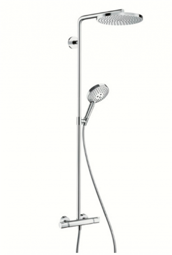 Душевая система Hansgrohe Raindance Select S Showerpipe 240 1jet PowderRain 27633000, хром 27633000 - фото 188657