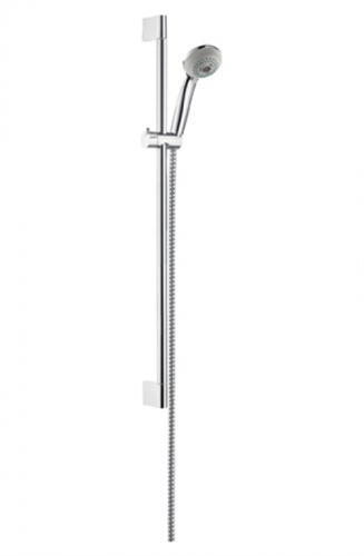 Душевой гарнитур Hansgrohe Crometta 85 Multi 27767000, штанга 65 см, корпус хром, лицевая часть серая 27767000 - фото 188822