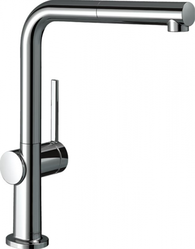 Смеситель Hansgrohe Talis 210 M54, для кухонной мойки, с вытяжным изливом, хром, 72808000 72808000 - фото 198445