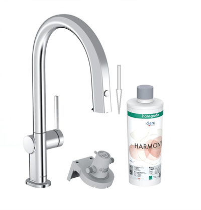 Смеситель Hansgrohe Aqittura, 76800000, для кухонной мойки, с функцией фильтрации и минерализации, хром 76800000 - фото 201087