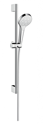 Душевой гарнитур Hansgrohe Croma Select S Multi 26560400 0.65 м, корпус хром, лицевая часть белая, 3 режима струи 26560400 - фото 223778