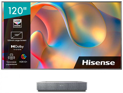 Телевизор Laser Hisense 120" Laser TV 120L5H Smart серебристый/4K Ultra HD/DVB-T/60Hz/DVB-T2/DVB-C/D 120l5h - фото 99485