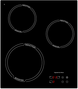 Встраиваемая индукционная варочная панель Zigmund & Shtain CIS 029.45 BX 4250055605255