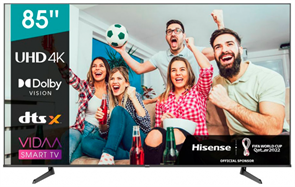 Телевизор LED Hisense 85" 85A6BG 6 черный 4K Ultra HD 60Hz DVB-T DVB-T2 DVB-C DVB-S DVB-S2 WiFi Smart TV 85a6bg