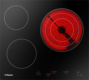 Hansa BHC66216 стеклокерамическая поверхность 23542