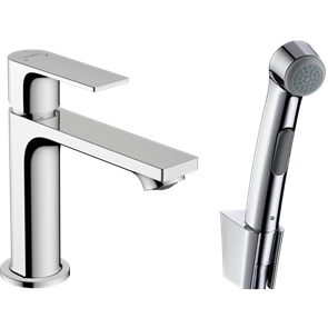 Смеситель Hansgrohe Rebris 72216000 E для раковины с гигиеническим душем, хром глянцевый 72216000