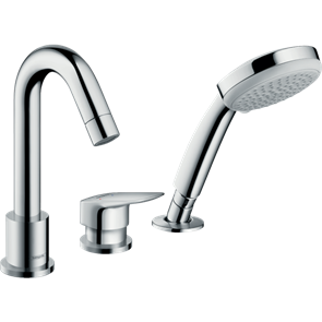 Смеситель на борт ванны Hansgrohe Logis 71313000 на 3 отверстия 71313000