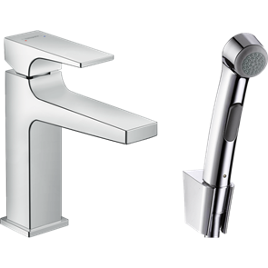 Смеситель Hansgrohe Metropol 32522000 для раковины с гигиеническим душем 32522000