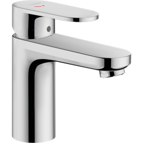 Смеситель для раковины hansgrohe Vernis Blend 70 CoolStart, со сливным гарнитуром 71584670, матовый черный 71584000_cfg