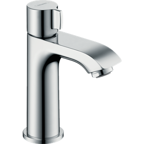 Кран для холодной воды hansgrohe Metris 100, без сливного гарнитура 31166000, хром 31166000