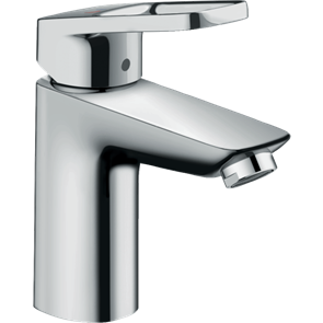 Смеситель для раковины hansgrohe Logis Loop 100 CoolStart, со сливным гарнитуром 71154000, хром 71154000