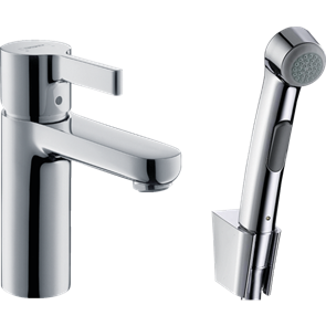 Смеситель Hansgrohe Metris S 31160 для раковины с гигиеническим душем 31160000