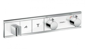 Смеситель Hansgrohe RainSelect 15355400 для душа, термостатический, белый/хром 15355400