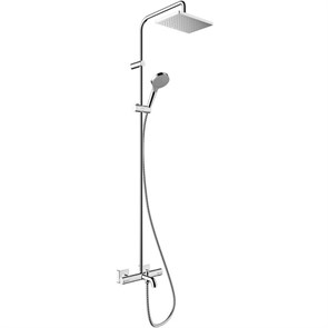 Душевая система Hansgrohe Vernis Shape Showerpipe 230 1jet EcoSmart, термостатическая, хром, 26098000 26098000