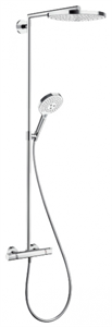 Душевая система Hansgrohe Raindance Select Showerpipe S240 2 jet 27129400, белый/хром 27129400