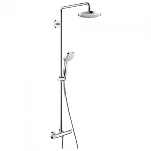 Душевая система Hansgrohe Croma Select E 27256400 180 2 jet, термостатическая, белый/хром 27256400