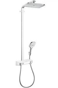 Душевая система Hansgrohe Raindance Select E 360 1jet ST Showerpipe 27288400, 3 режима струи, белый/хром 27288400