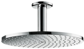 Верхний душ Hansgrohe Raindance PowderRain 27620000, 24х24 см, 2 режима струи, с держателем, хром 27620000