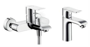 Комплект смесителей Hansgrohe Metris 31480000+31080000, Santehnica.ru 31480000/31080000