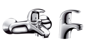 Комплект смесителей Hansgrohe Focus E 31740000+31700000, Santehnica.ru 31740000/31700000