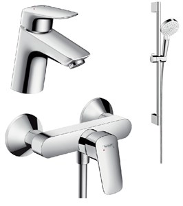 Комплект смесителей Hansgrohe Logis 71070000+71600000+26532400, Santehnica.ru 71070000/71600000/26532400