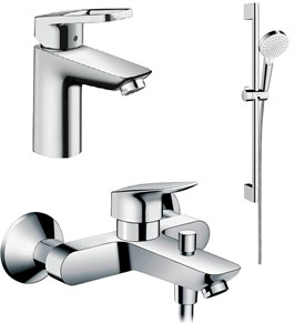 Комплект смесителей Hansgrohe Logis 71151000+71400000+26532400, Santehnica.ru 71151000/71400000/26532400