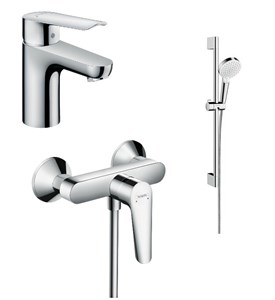 Комплект смесителей Hansgrohe Logis E 100 (d), 71178000+71610000+26532400 71178000/71610000/26532400