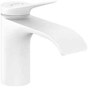 Смеситель для раковины Hansgrohe Vivenis 75010700, с донным клапаном, белый матовый 75010700