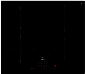 Встраиваемая индукционная варочная панель Lex EVI 640A BL chpe000040