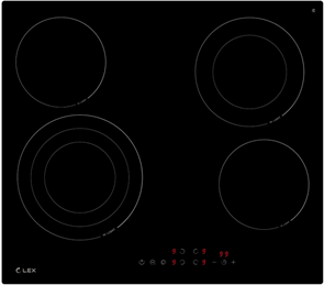 LEX EVH 6042 BL Варочная поверхность стеклокерамическая chpe000058