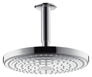 Верхний душ Hansgrohe Raindance Select 26469000 EcoSmart, 24х24 см, 2 режима струи, с держателем 26469000